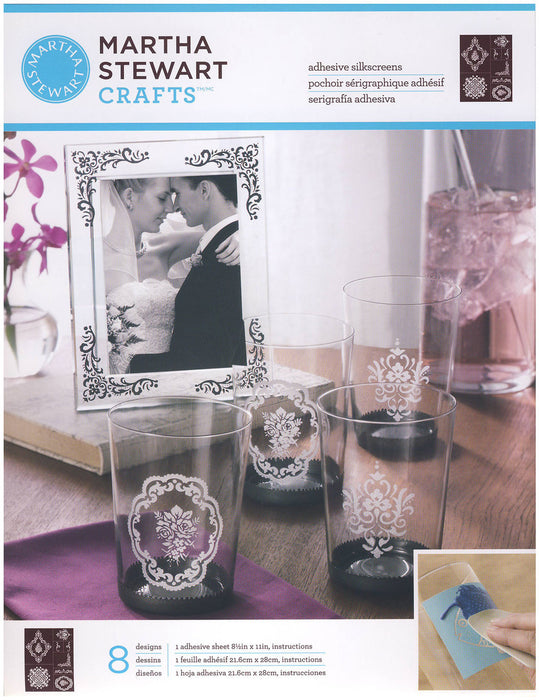 Martha Stewart Crafts - Adhesive Silkscreens - Damask Accents