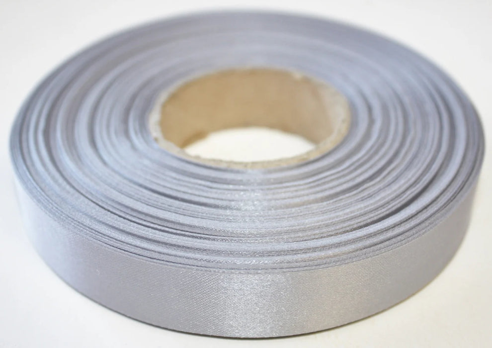 Doodles Cafe - Satin Ribbon - Silver - 15 mm