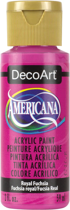 DecoArt Americana Acrylic Paint 2oz-Royal Fuchsia - Semi-Opaque