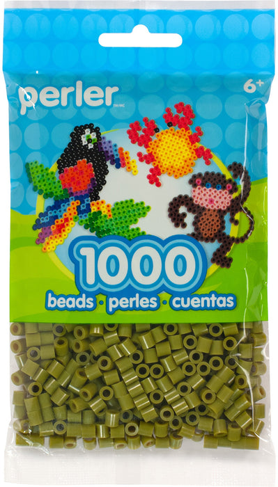 Perler Beads 1,000/Pkg-Olive