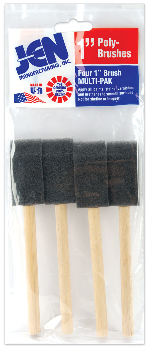 JEN Poly-Sponge Brushes 4/Pkg-1" Width