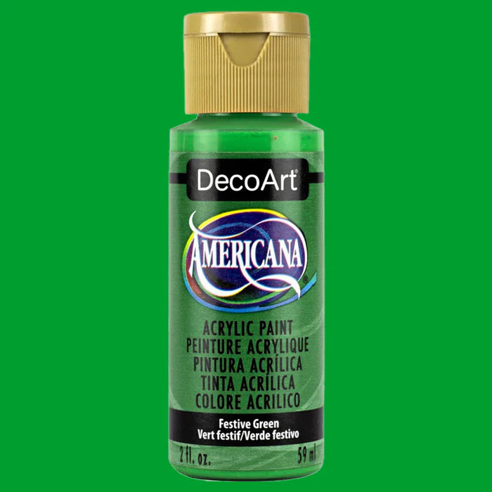 DecoArt - Americana Acrylic Paint 2oz - Festive Green
