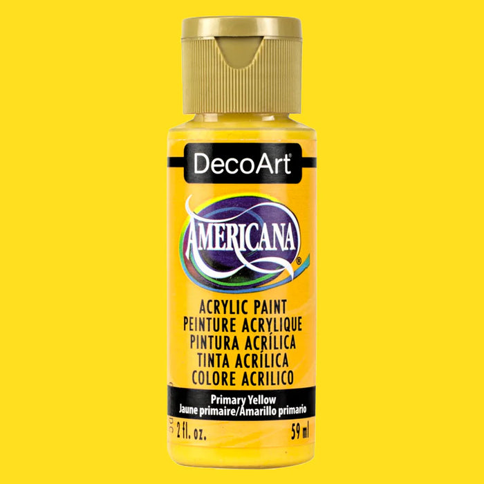 DecoArt - Americana Acrylic Paint 2oz - Primary Yellow