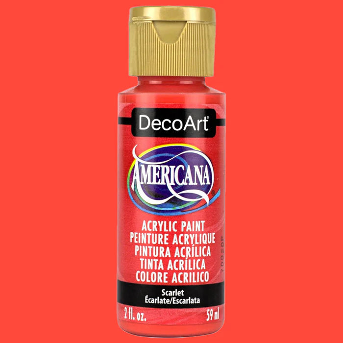 DecoArt - Americana Acrylic Paint 2oz - Scarlet
