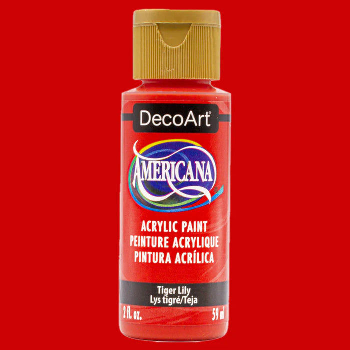 DecoArt - Americana Acrylic Paint 2oz - Tiger Lily
