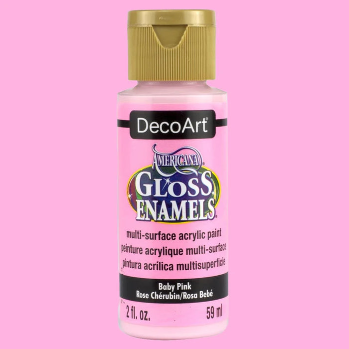 DecoArt - Gloss Enamels Acrylic Paint 2oz - Baby Pink