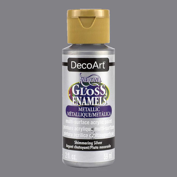 DecoArt Americana Gloss Enamels Shimmering Silver