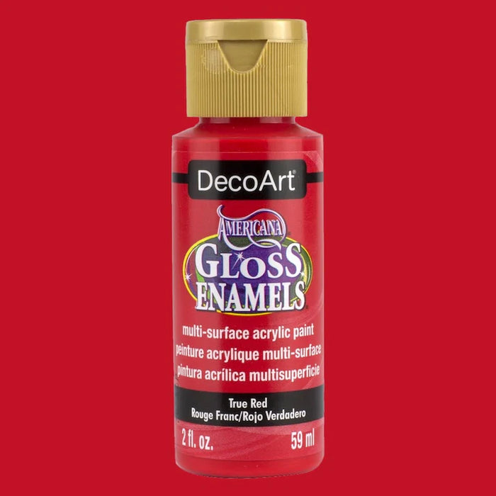 DecoArt - Gloss Enamels Acrylic Paint 2oz - True Red