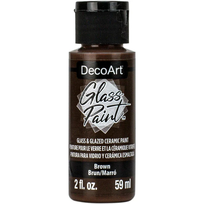 DecoArt Glass Paint 2oz- Brown