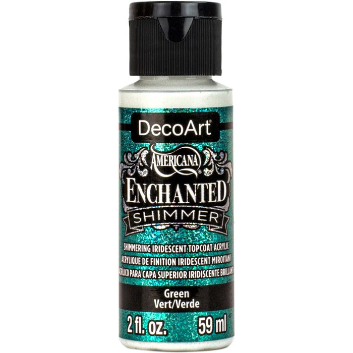 DecoArt - Americana Enchanted Shimmer - Green - 2fl Oz - 59ml