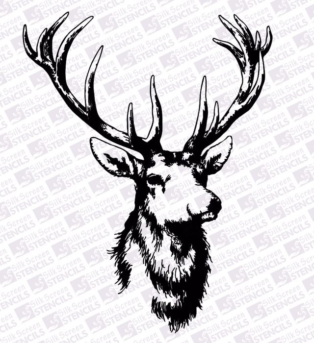 Doodles - Silk Screen Stencils - Deer - 98mm x 139mm