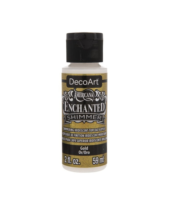 DecoArt - Enchanted Shimmer - Iridescent Topcoat Acrylic - Gold