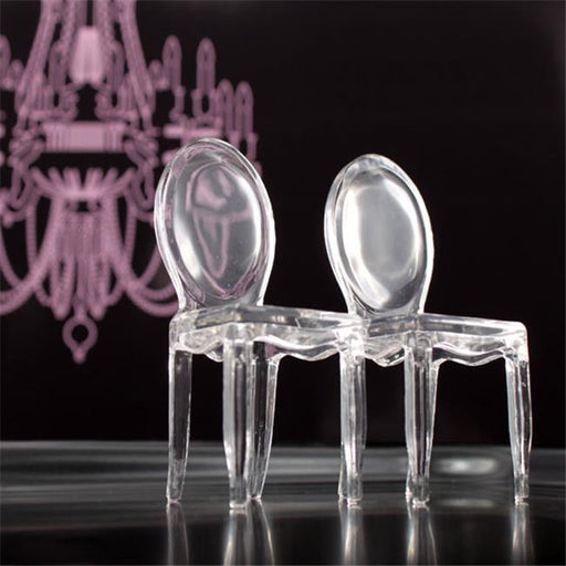 Wedding Star- Miniature Clear Acrylic Phantom Chairs