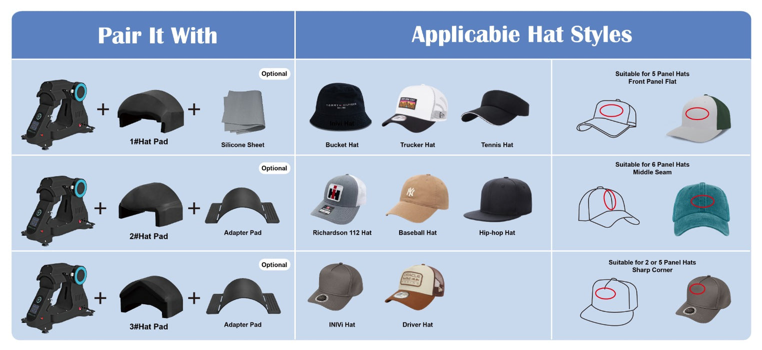 Doodles - Heat Press Electrical Cap Press Transfer Machine - New Design