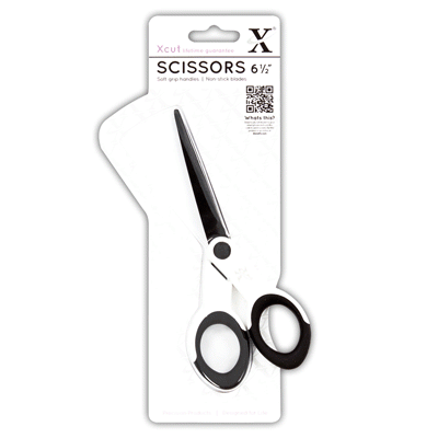 Xcut - Art & Craft Scissors (6.5" Soft Grip & Non-Stick)