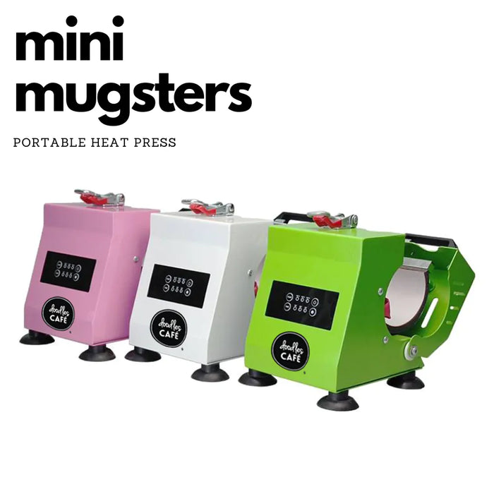 Doodles - Mug Heatpress - Portable Mini Mugster (Pink)