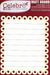 Celebr8 - Matt Board - Writing Pad - Scallop Edge - Plain