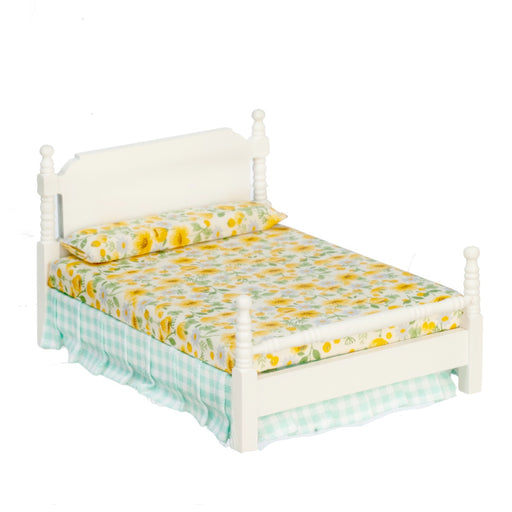 Town Square Miniatures - Double Bed - 1 Inch Scale