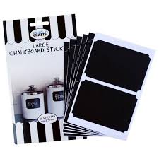 Crazy Crafts - Large Chalkboard Stickers - Removable