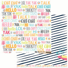 Celebr8 - Double Sided Paper - Let's Chat - Chit Chat