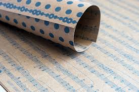 Lady Pattern Paper - Kraft Essentials - Sheet Music - Feeling Blue