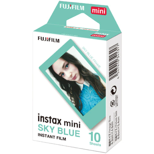 Fujifilm - Instax - Mini Instant Film - Sky Blue Frame - 10 sheets