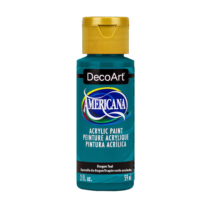 DecoArt - Americana Acrylic Paint 2oz - Dragon Teal