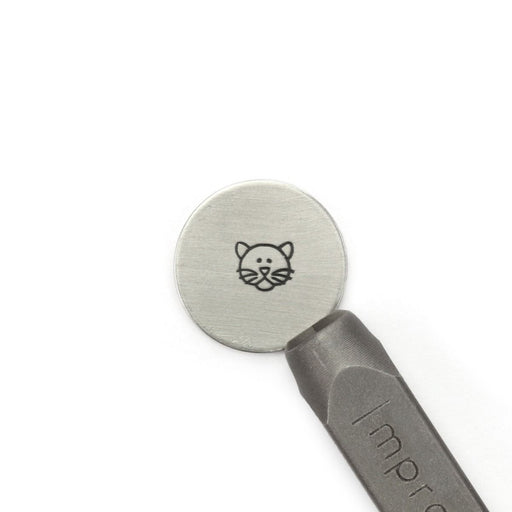 ImpressArt - Signature Metal Stamp - Cat Face - 6mm