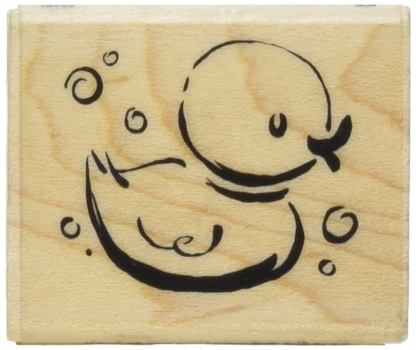 Inkadinkado - Wood Mounted Stamps - Jazzy Style Rubber Ducky