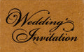 Oricraft - Wood Stamps - Wedding Invitation