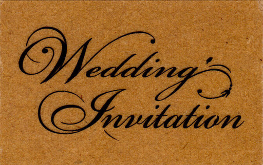 Oricraft - Wood Stamps - Wedding Invitation