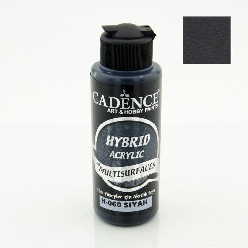 Cadence - Hybrid Acrylic Paint - Multi Surfaces & Leather - Black - 70ml