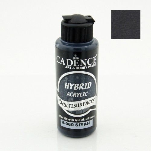 Cadence - Hybrid Acrylic Paint - Multi Surfaces & Leather - Black - 120ML