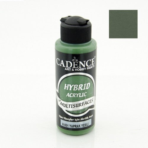 Cadence - Hybrid Acrylic Paint - Multi Surfaces & Leather - Leaf Green - 70ml