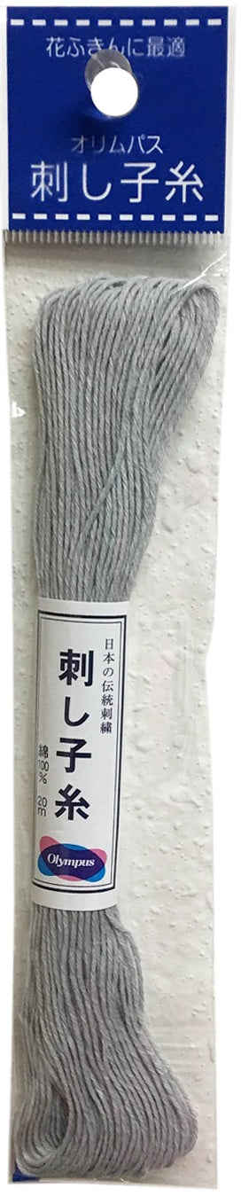 Olympus Sashiko Cotton Thread 22yd - Solid-Gray