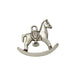 Fabscraps - Metal Charm - Rocking Horse