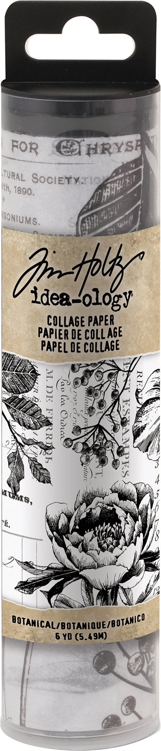 Idea-Ology Collage Paper 6"X6yds-Botanical