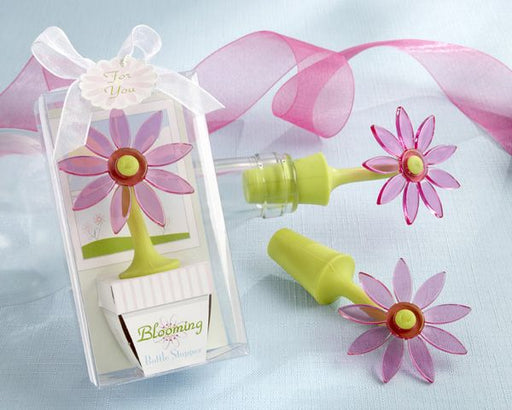 Kate Aspen - Blooming Flower Bottle Stopper in Whimsical Window Gift Box - 1 Unit