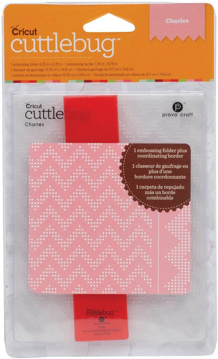 Cuttlebug A2 Embossing Folder/Border Set - Charles