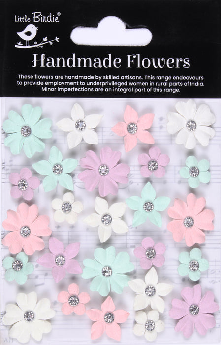 Little Birdie Karolina Paper Flowers 25/Pkg-Fairy Garden