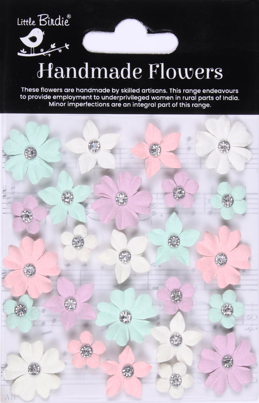 Little Birdie Karolina Paper Flowers 25/Pkg-Fairy Garden