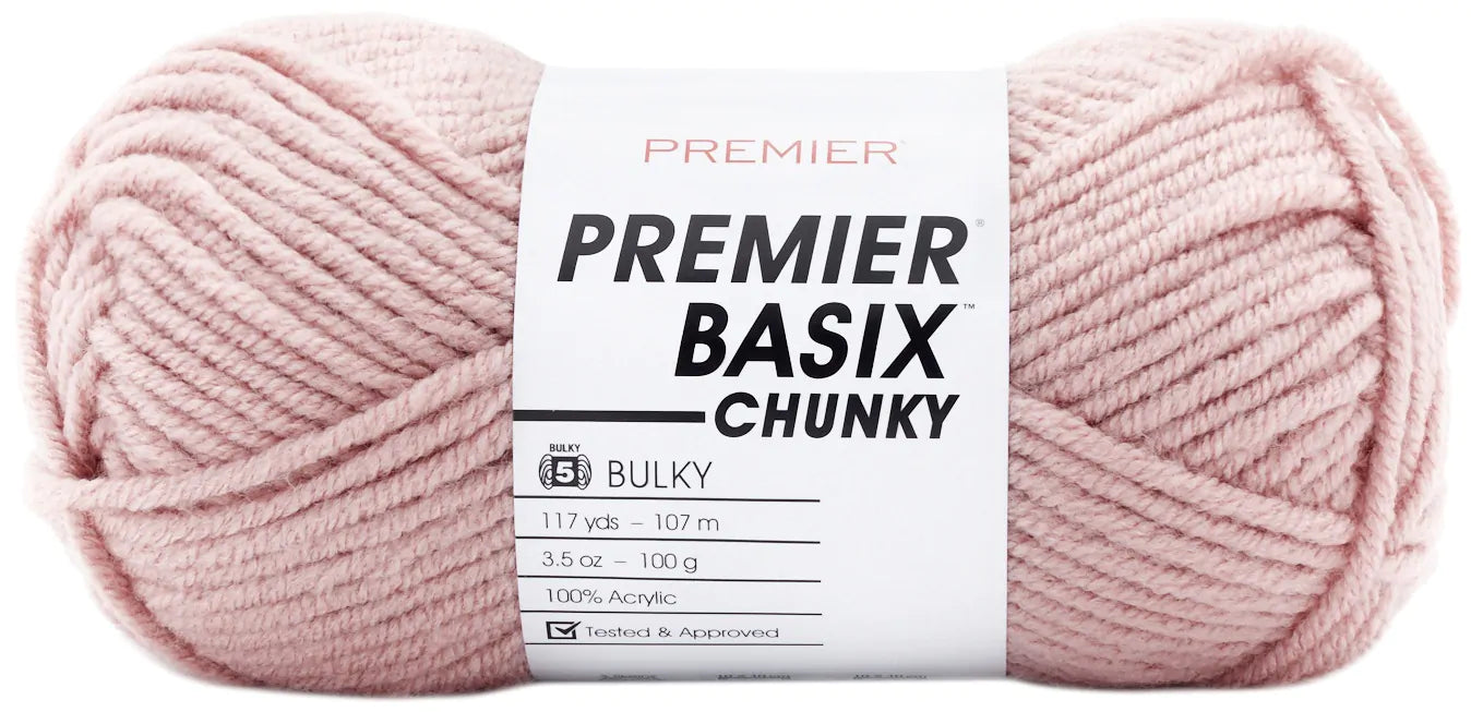 Premier Basix Chunky Yarn-Rose