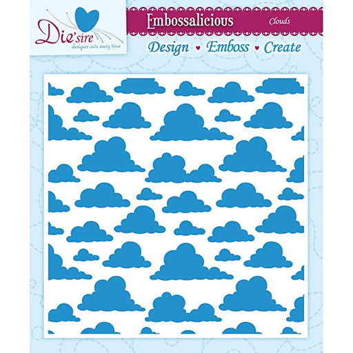 Crafter's Companion - 15cm x 15cm Embossing Folders - Clouds