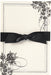 Anna Griffin - DIY Wedding Invitations - Black Floral Corner with Foil - 10 Piece