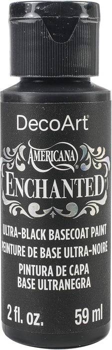 DecoArt Americana Enchanted Ultra Black Basecoat Paint