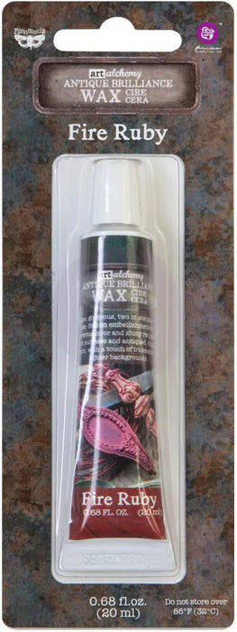 Prima - Finnabair Art Alchemy Antique Brilliance Wax - Fire Ruby 20ml
