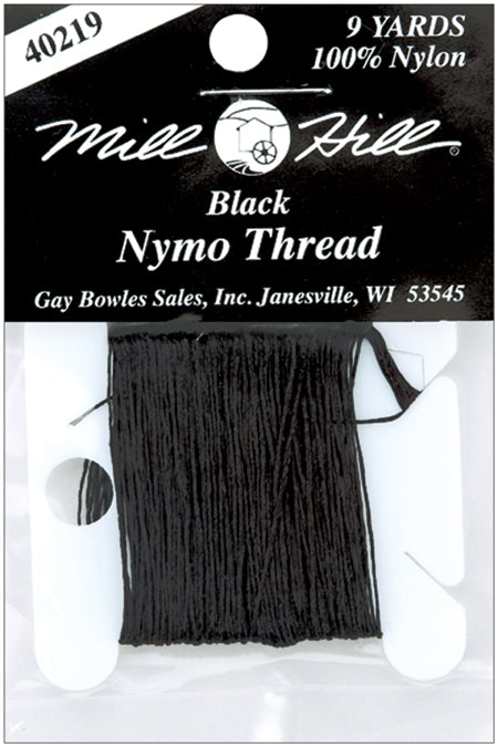 Mill Hill Nymo Beading Thread 9yd-Black