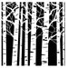 Crafter's Workshop Template 6"X6"-Aspen Trees