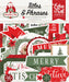 Echo Park Cardstock Ephemera-Titles & Phrases, Christmas Time