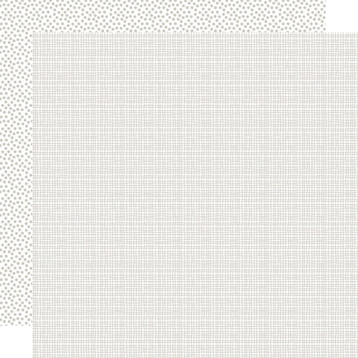 Bella Besties Graph/Dot Double-Sided Cardstock 12"X12"-White